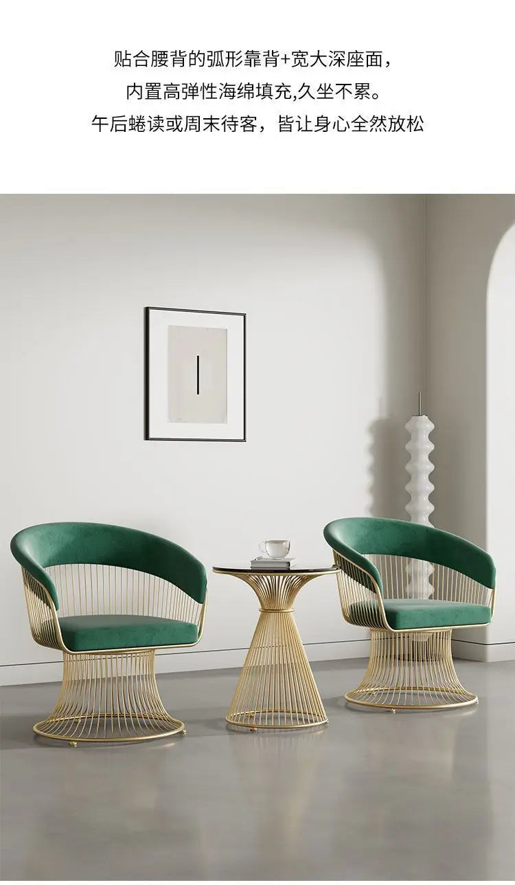 Simple cream-style swivel chair, compact light luxury sofa chair, suitable for small living rooms, balconies and home use