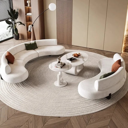 Elegant Luxury Nordic Sectional Sofa for Modern Living Rooms and Apartments