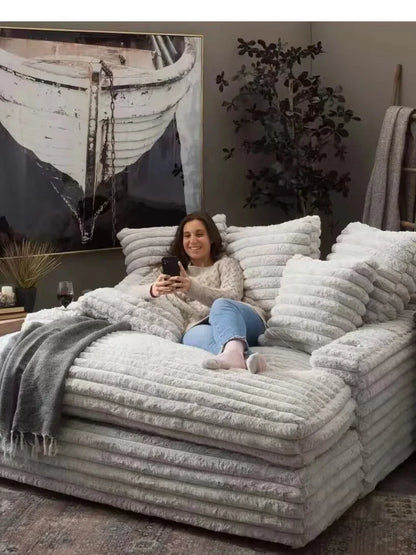 Couch Potato Comfortable Down Cloud Small Sofas Family Cloth Art Removable Combination Living Room Balcony Bedroom Creative