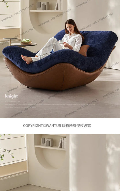 Italian light luxury lazy sofa chair Nordic modern simple style home design leisure chair