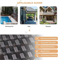 Modern Patio Rattan Sofa Set PE Wicker Sectional Sofa Set High Quality Rattan Outdoor Furniture Set with Fire Pit