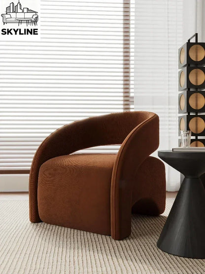 Single Chair Living Room Lazy Single Sofa Leisure Chair Designer Sofa Chair Single Sofa Light Luxury High-end