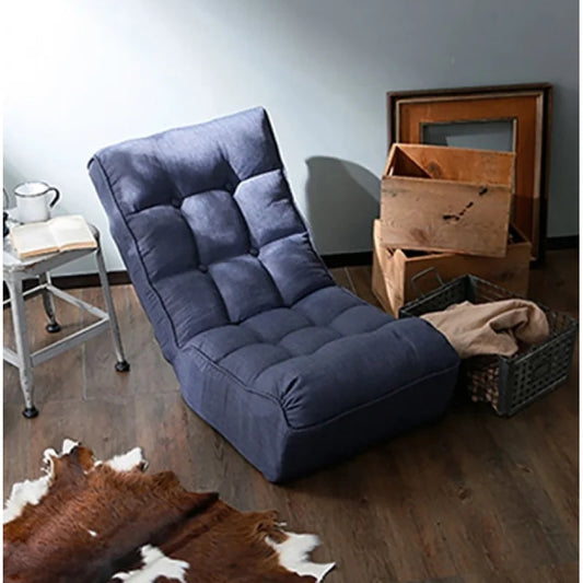 America modern Single Sofa Reclining Chair Japanese Lazy Tatami Balcony Leisure Sofa Adjustable Chair Shipping from the USA