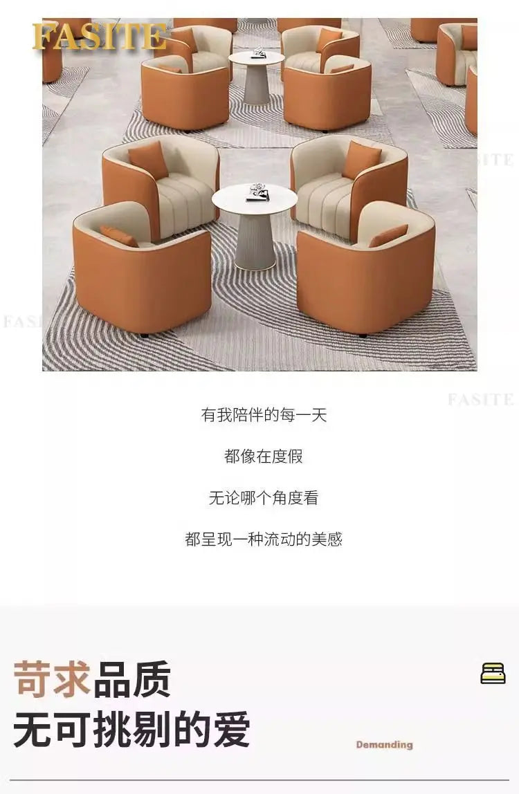 Fashion Simple Internet Celebrity Negotiation Reception Sofa Hotel Business Court Rest Sales Office Sofa Combination