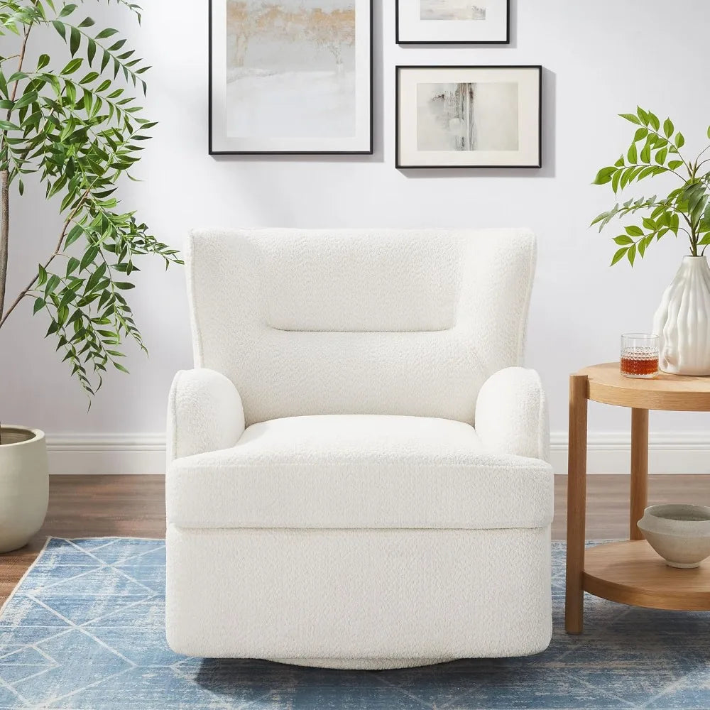 Swivel Accent Chair,Modern 31.50 Upholstered Armchair, Comfy Accent Chair for Living Room,Bedroom, Corner, Reading