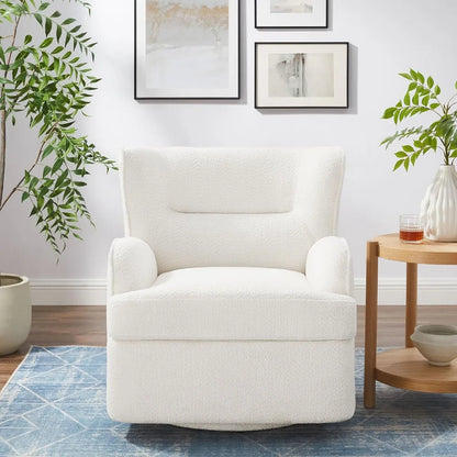 Swivel Accent Chair,Modern 31.50 Upholstered Armchair, Comfy Accent Chair for Living Room,Bedroom, Corner, Reading
