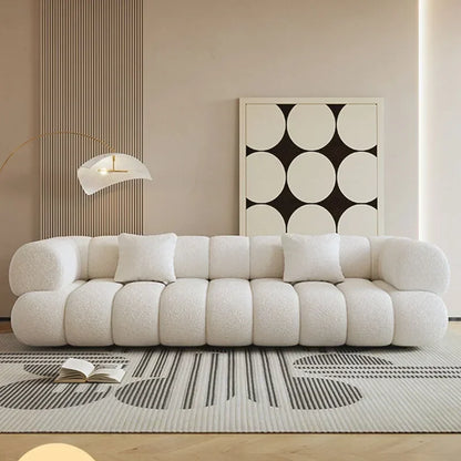 White Velvet Togo Sofa Replica Home Salon Modern Couch Nordic Style Living Room Sofa Puffs Szafki Do Salonu Replica Furniture