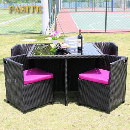Balcony tables and chairs rattan chairs imitation rattan outdoor furniture outdoor High Quality