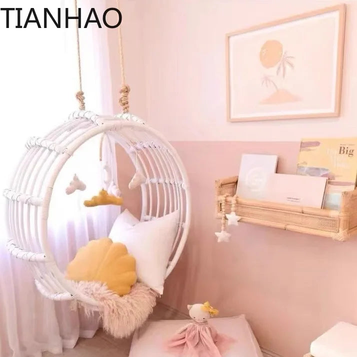Interior and exterior swings for household balcony hammock outdoor imitation rattan chair round cradle chair hanging chair