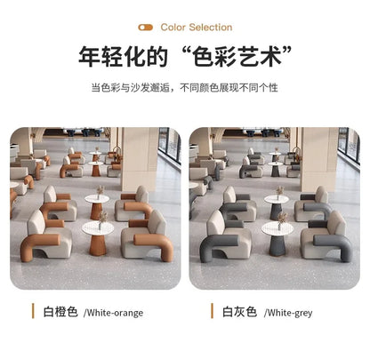 Negotiation table and chair combination lounge area light luxury modern lounge area reception table negotiation table