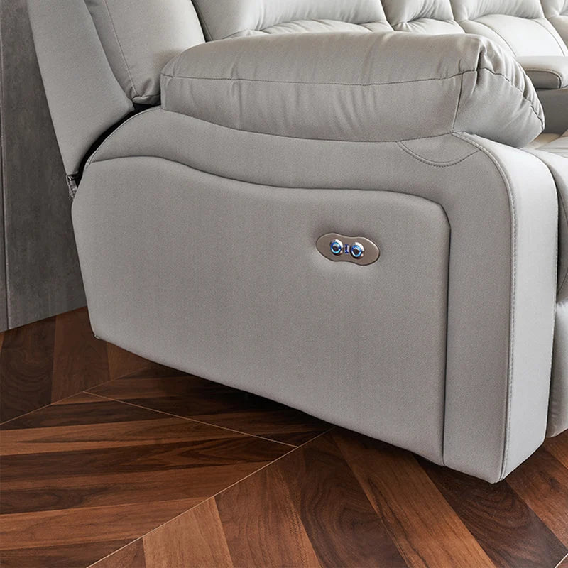 Leather sofa home theater electric sofa combination private audio and video room sofa recliner