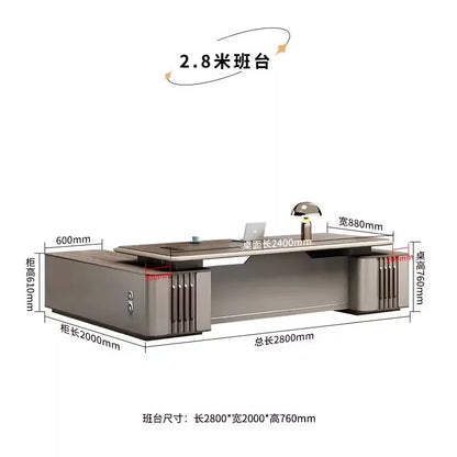 Boss table, desk, simple modern class desk, office table and chair combination