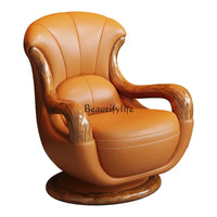 ld25 Modern new Chinese ebony top layer cowhide European simplicity Italian minimalism