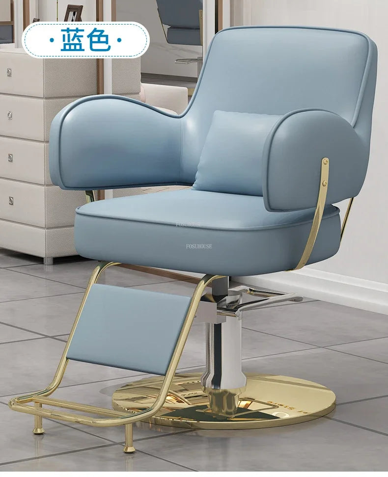 Beauty Salon Chair professional Hairdressing Chairs Stainless Steel Barber Chairs Modern Salon Furniture simple Lift Swivel Seat