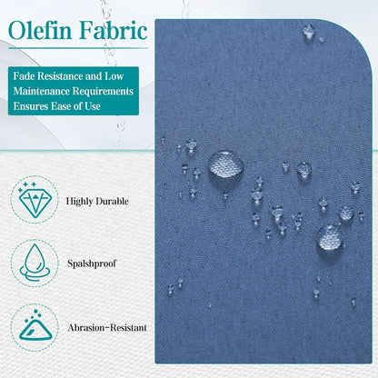 6 Pieces Funriture Sets,Metal Patio Furniture Set, 5 Seats Modern Outdoor Conversation Set Sectional Sofa with Ottomans,3-Seat