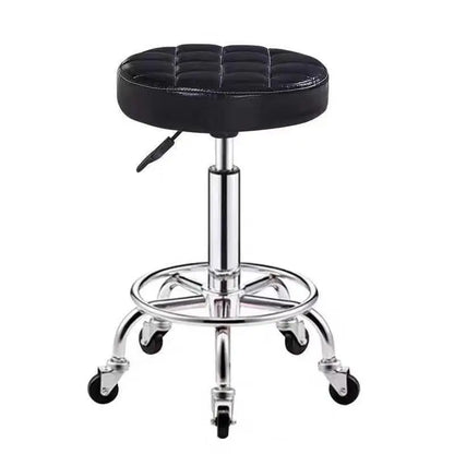 Bar Chair Bar Chair Stool Stool Haircut Chair Rotating Lifting Round Stool Backrest Pulley Chair Large Work Stool Supply