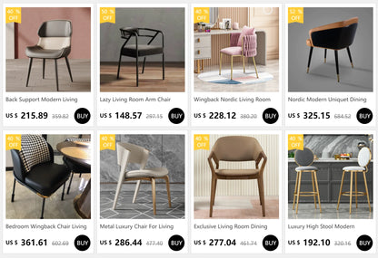 Leisure Complete Cushion Chair Living Room Leather Unique Lazy Makeup Chair Reading Design Throne Woonkamer Stoelen Decor