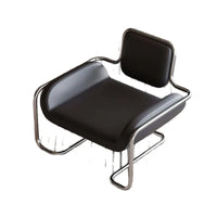 stainless steel special-shaped convex chair light luxury minimalist living room reception leisure single sofa chair