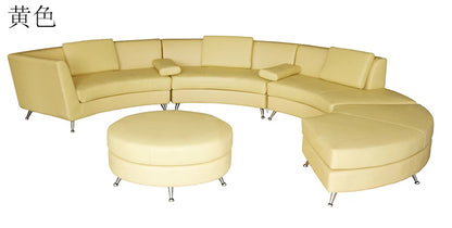 Minimalist curved sofa company lobby living room sofa combination