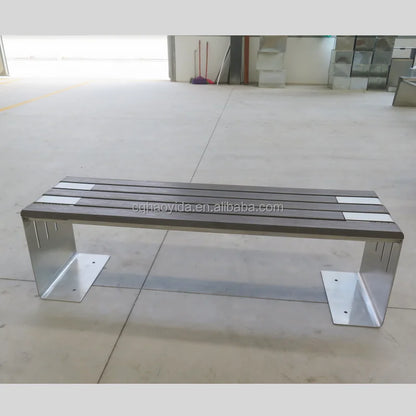Banc d'extérieur une pièce confortable, norme européenne américaine, haute qualité, Design ergonomique, pour parc public, Long banc de jardin, Patio