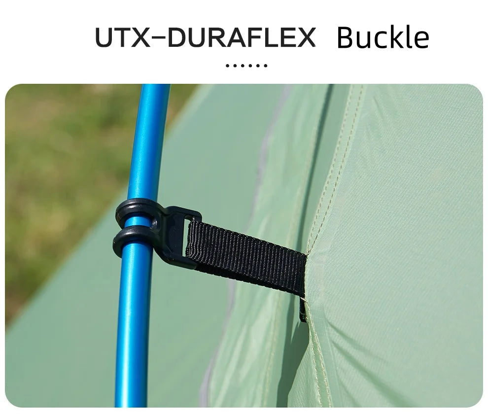 2 Person Ultralight Backpacking Tent 1.69kg 5000mm Waterproof 10D Nylon Triple Cross Pole Tent for Camping Hiking Trekking