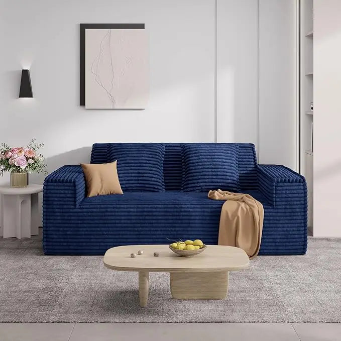 75'' Cloud Loveseat Sofa, No Assembly Required Comfy Deep Seat Couches 1 pcs for Living Room, Bedroom - Ready to Use  Customized