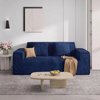 75'' Cloud Loveseat Sofa, No Assembly Required Comfy Deep Seat Couches 1 pcs for Living Room, Bedroom - Ready to Use  Customized