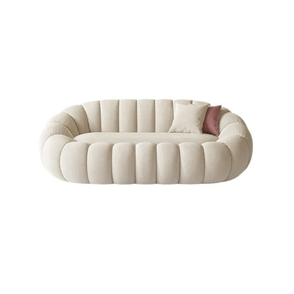 Pumpkin Lazy Sofa Sleeping Lying Apartment Living Room Balcony Leisure Rotating Lamb Fleece