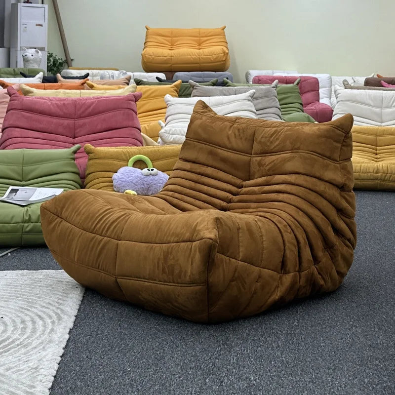 Lazy sofa sofa light luxury simple chair suede freehand space recliner