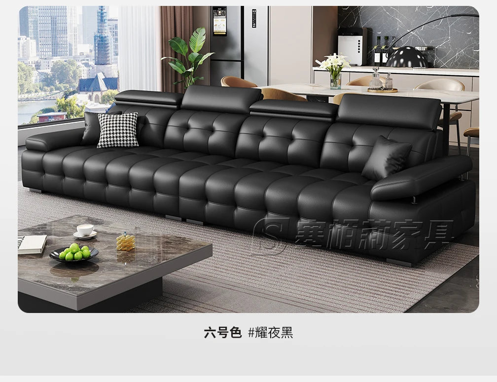 Modern Leather Living Room Sofas Couch Lazy Nordic Luxury Minimalist Living Room Sofas Lounge Designer Muebles Home Furniture