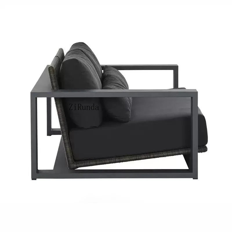 Aluminum alloy outdoor sofa open-air balcony villa courtyard coffee table combination furniture