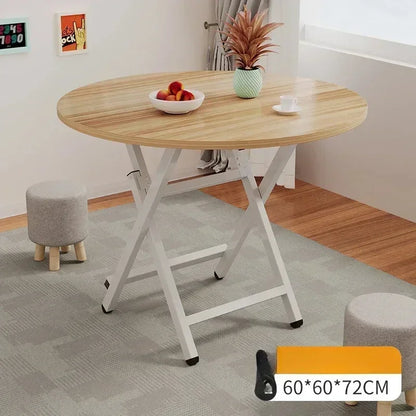 2025 New Folding Table,Indoor Outdoor Heavy Duty Portable Folding Square Woodiness Dining Table ,for Picnic, Party, Camping