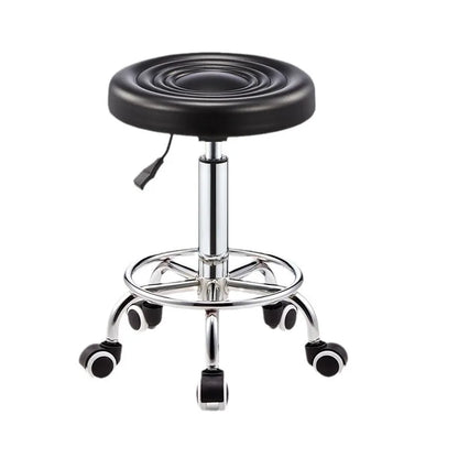 Beauty Stool,Hair Salon,Rotating Lift,Hair Salon Chair,Pulley,Nail Art, Hair Cutting, Round Stool, Exclusively for Beauty Salons