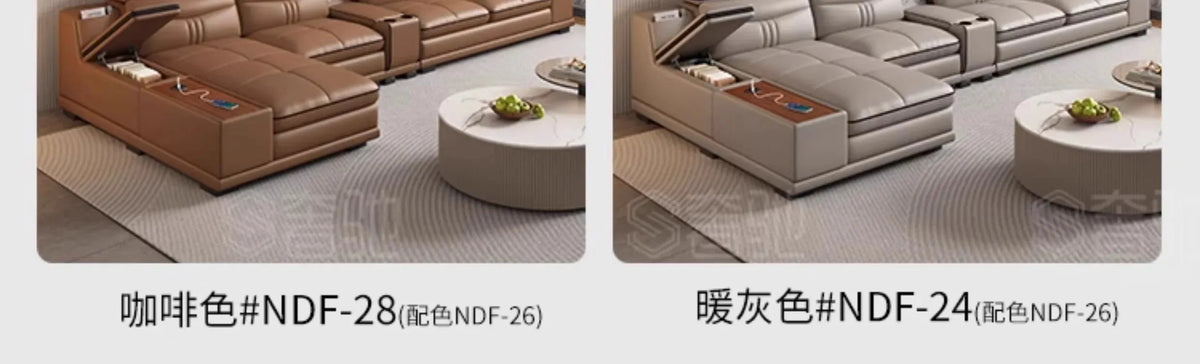 Cozy Genuine Leather Sofas Fancy Living Room Reclining Italian Sofa Modern Luxury Divani Da Soggiorno Apartment Furniture