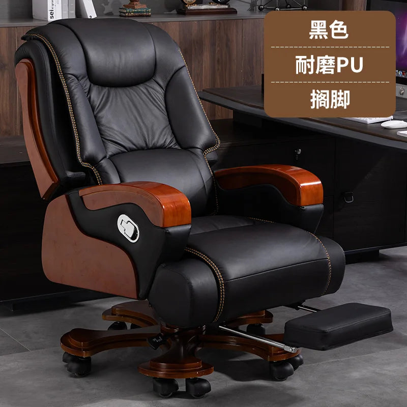 Nordic Swivel Office Chair Massage Footrest Lift High Quality Comfortable Armchair Aesthetic Design Silla Escritorio Furniture