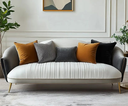 Modern Design Living Room Furniture Combination Leather Luxury Sofa Set