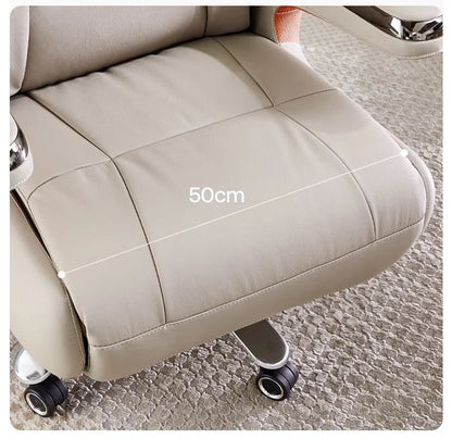 BLeather office chair high-end president sedentary chair comfortable home lunch break study chair