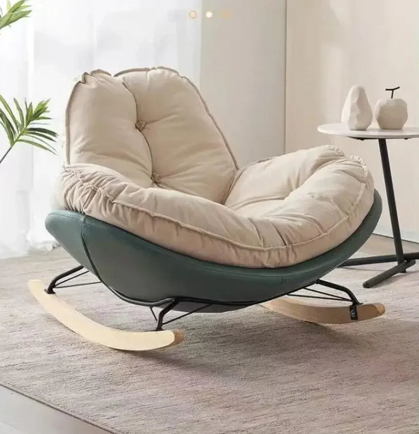 Lazy Couch Penguin Rocking Chair Indoor Leisure Rocking Chair Lounge Chair Rocking Daybed Adult Lounge Snail Balcony Home Egg