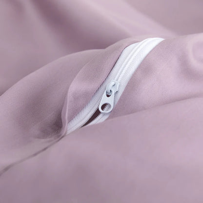 100% Mulberry Silk Bedding Set Solid Color Natural Silk Duvet Cover Set Twin King Queen Size Bed 3pcs/4pcs/5pcs Bed Sheet Set