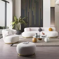 -Modern Luxury Living Room Sofa Set Family Office Furniture Sofa Villa Apartment Living Room Furniture