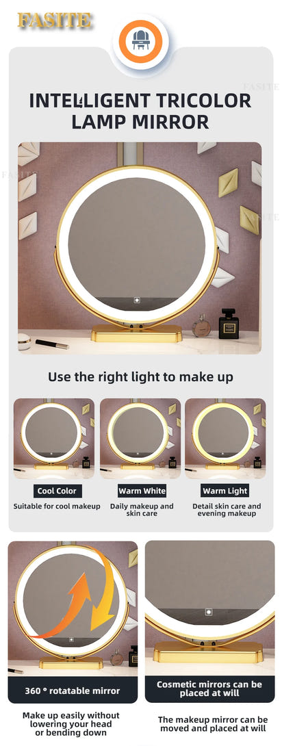 Bedroom Italian Light Luxury Dressing Table Wind Storage Cabinet One Small Apartment Makeup Dresser