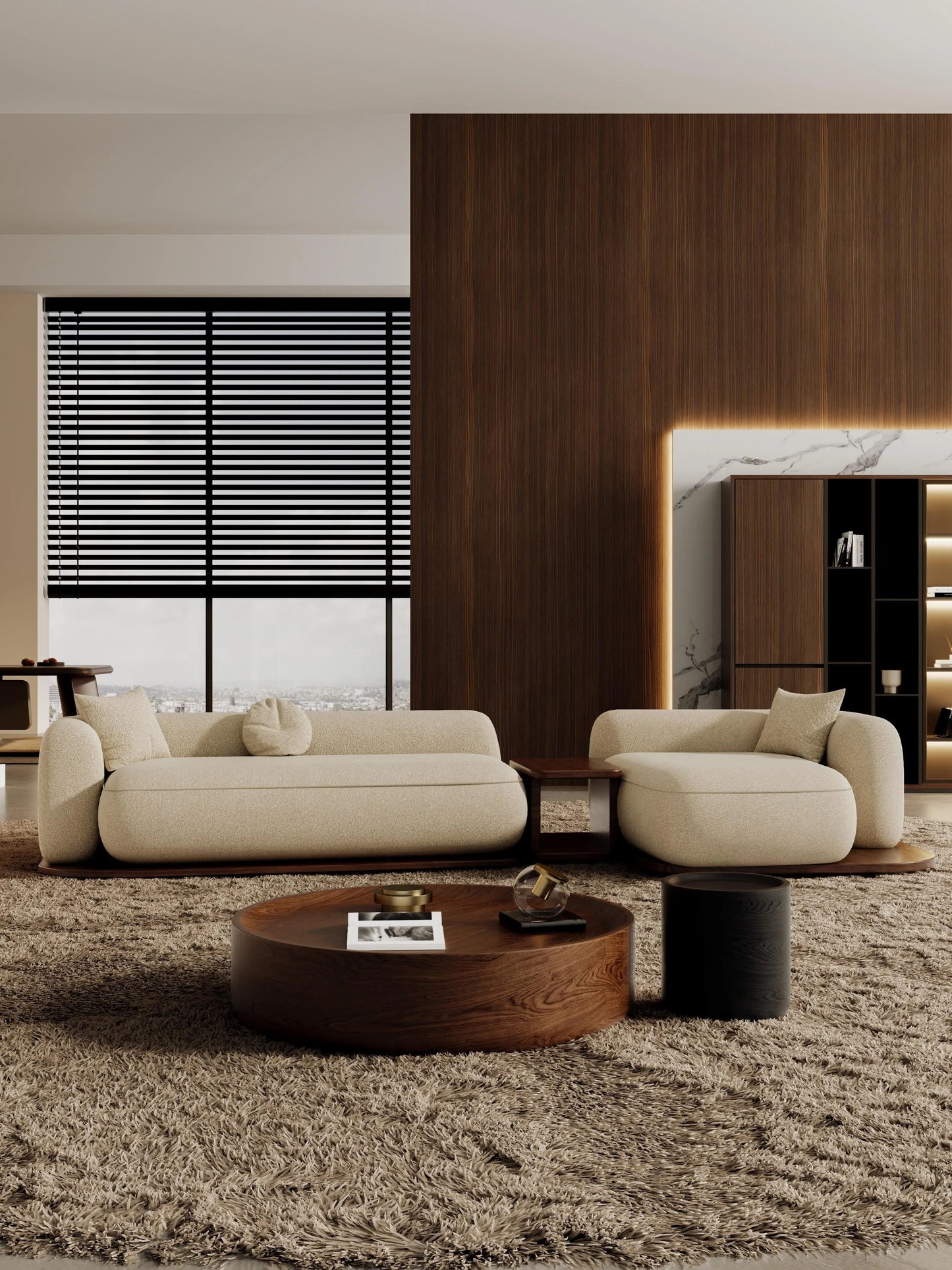 #Modern Modular Sectional Sofa for Living Room Cloud Soft Fabric Comfy Sleeper Couch Customizable Home Furniture