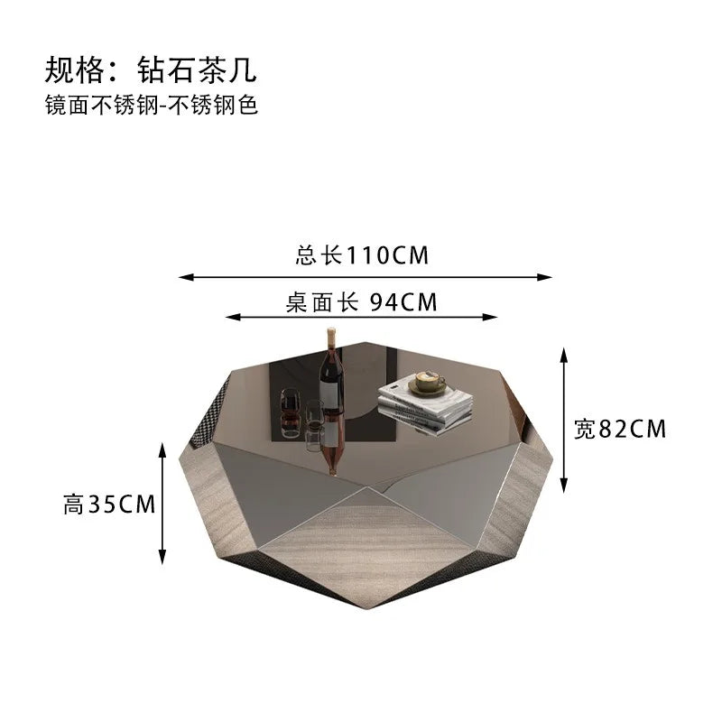 High-end Coffee Table Designer's Light Luxury Modern Minimalist Coffee Table Living Room Furniture Jamuan Minum Teh YS40CC