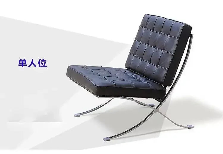 Barcelona Single Sofa Designer Lazy Sofa High-end Italian Living Room Sofa Chair Nordic Light Luxury Leisure Chair