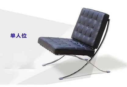 Barcelona Single Sofa Designer Lazy Sofa High-end Italian Living Room Sofa Chair Nordic Light Luxury Leisure Chair