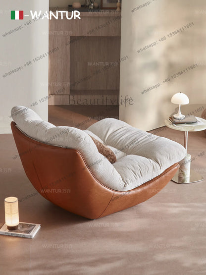 Italian living room creative single chair Nordic small apartment backrest sofa chair