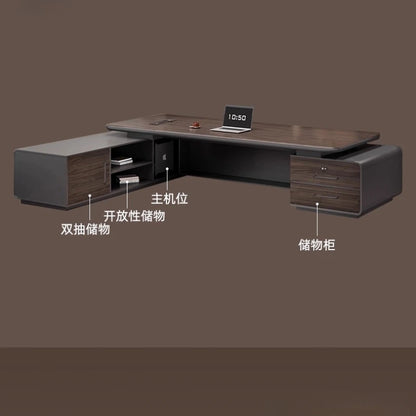 Luxury L Shaped OfficeDesks Home Office Writing Desk Modern Computer Desks With Drawers Mid Century Executive Desk Accessories