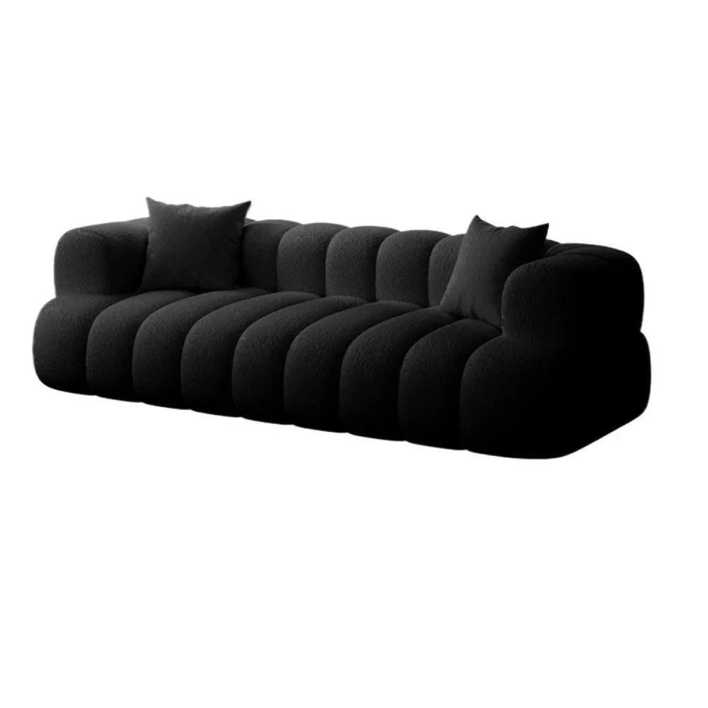 Soft Pillows Stylish European Modern Plush Reclining Sectional Sofa Comfortable Living Room Furniture Trendy Mueble Home Decor