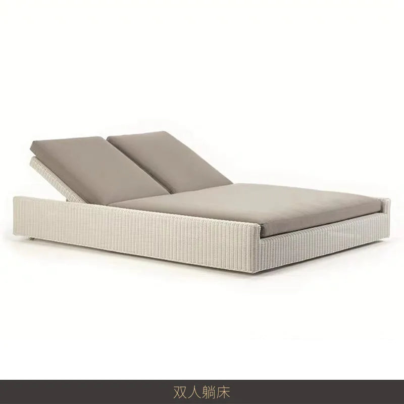 Outdoor rattan sofa combination waterproof and sun protection outdoor leisure courtyard villa balcony terrace sunroom