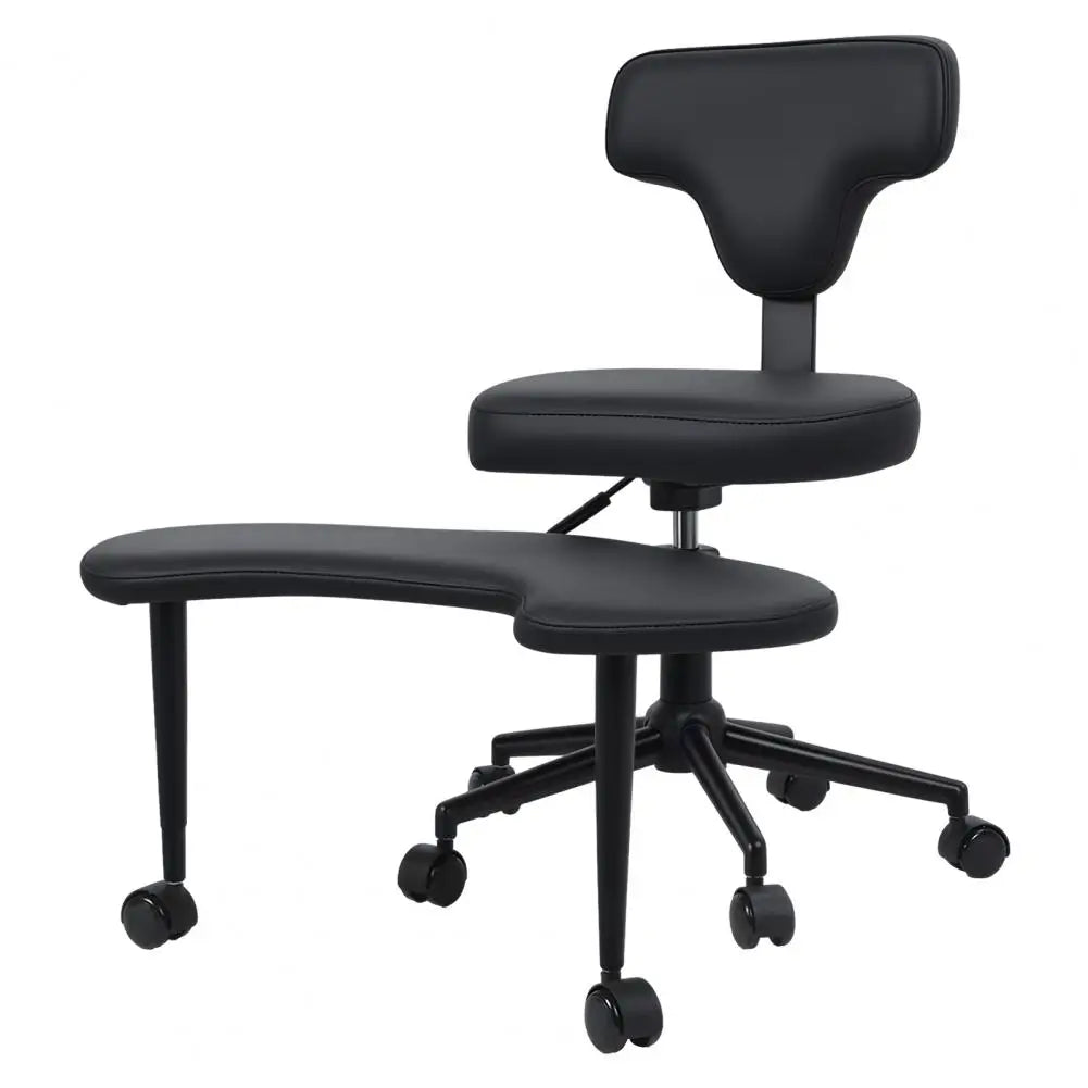 Height Adjustable Criss-Cross Desk Chair with Wheels And Lumbar Support Fidget-Friendly Office Chair for Dynamic Comfort